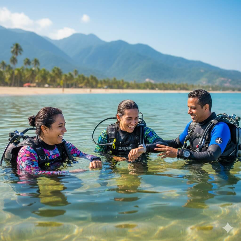 Mini curso de buceo rápido y seguro en aguas de Santa Marta